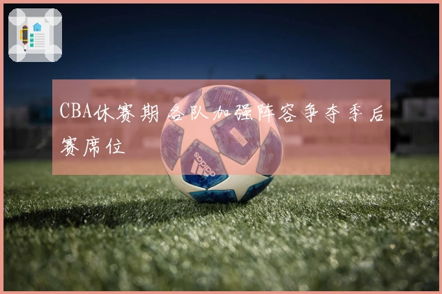 CBA休赛期 各队加强阵容争夺季后赛席位